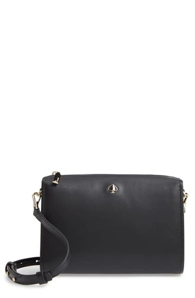 Shop Kate Spade Medium Andi Leather Shoulder Bag In Black