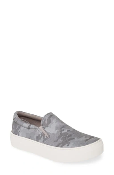 Shop Steve Madden Gills Platform Slip-on Sneaker In Grey Metallic