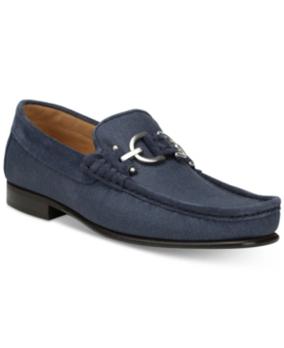 Shop Donald Pliner Men's Dacio Loafers Men's Shoes In Navy