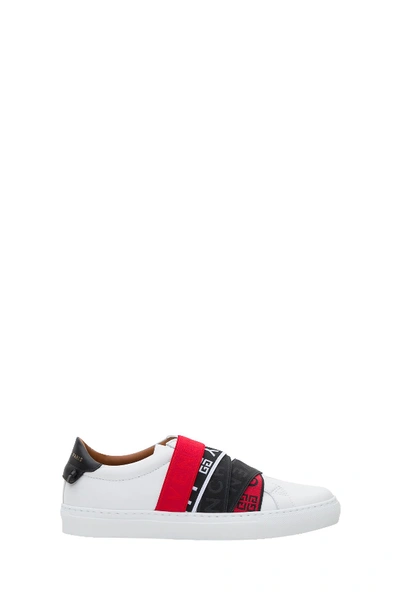 Shop Givenchy Webbing Low Sneakers In Bianco