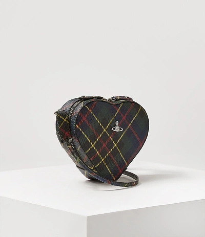Shop Vivienne Westwood Derby Heart Crossbody Bag Hunting Tartan