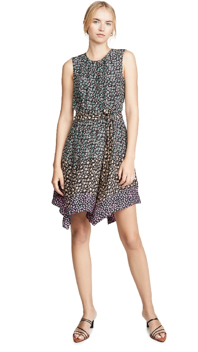 Shop Rebecca Taylor Sleeveless Louisa Floral Dress In Print Mix Combo