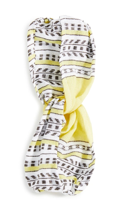 Shop Lemlem Twist Headband In Amira Yellow