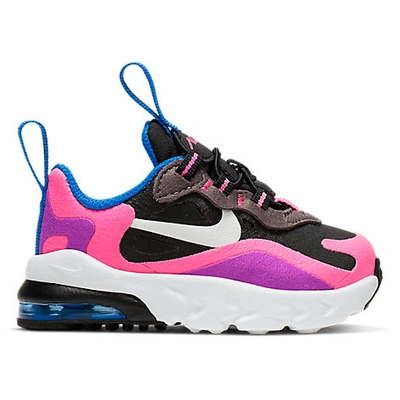 Shop Nike Girls' Toddler Air Max 270 React Casual Shoes In Black