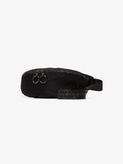 Shop Off-white Black Nylon Strap Belt Bag