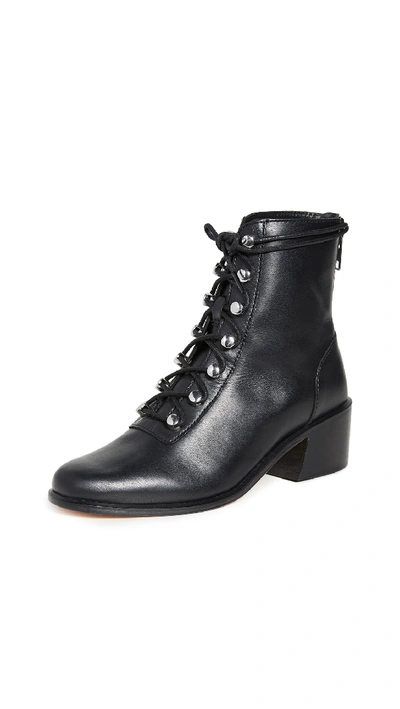Shop Free People Eberly Lace Up Boots In Black
