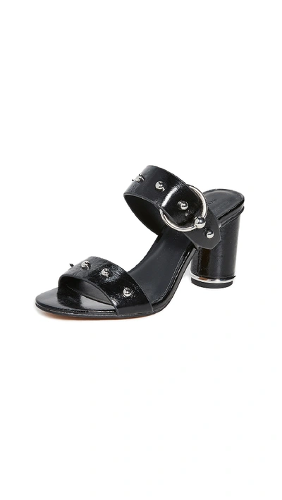 Shop Rebecca Minkoff Amalthea Double Strap Sandals In Black