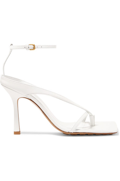 white square toe heel