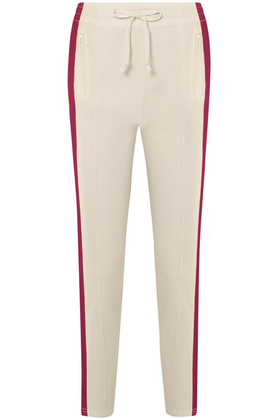 Etoile Isabel Marant Darion Striped Knitted Track Pants In Ecru | ModeSens
