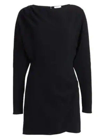 Shop A.l.c Greer Dolman-sleeve Dress In Black
