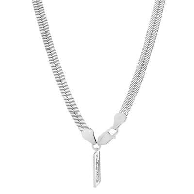 Shop Monarc Jewellery Silky Tie Necklace Sterling Silver