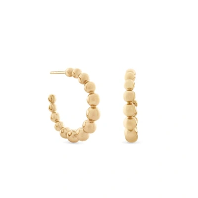 Shop Monarc Jewellery Holiday Hoop Earrings Gold Vermeil