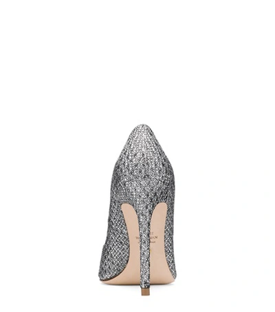 Shop Stuart Weitzman The Anny 70 Pump In Silver Night Stars Lamé