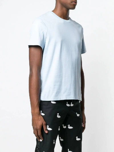 Shop Thom Browne Relaxed Jersey T-shirt Light Blue