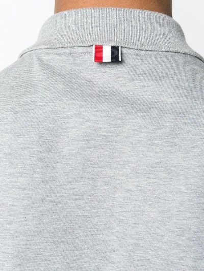 Shop Thom Browne Long Sleeve Jersey Polo