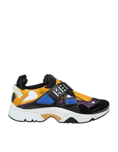 Kenzo Sonic Scratch Sneakers In Leather And Neoprene In Multicolour |  ModeSens