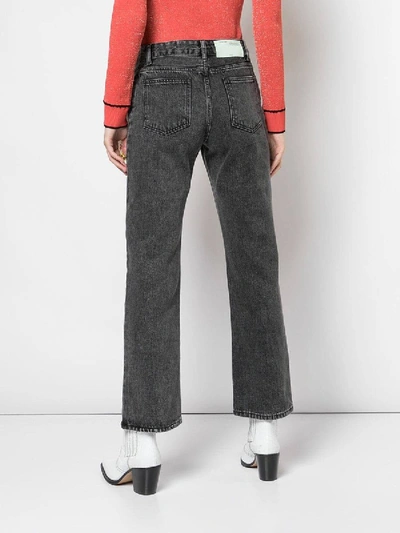Shop Off-white Foulard Belt Denim Jeans
