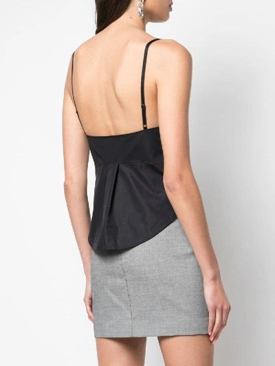 Shop Alexander Wang Black Twisted Front Cami Top