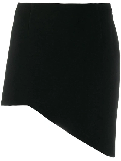 Shop Saint Laurent Asymmetric Mini Skirt