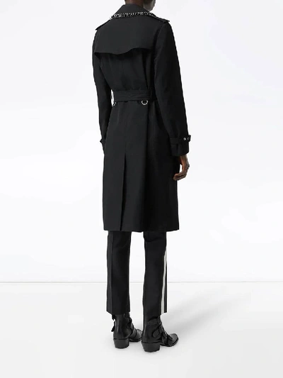 Shop Burberry Ring-pierced Cotton Gabardine Trench Coat