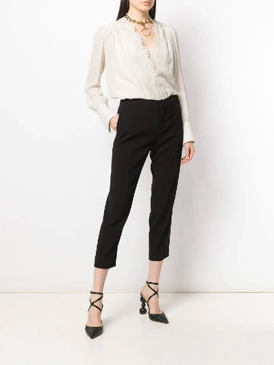 Shop Chloé Slim-fit Cropped Trousers