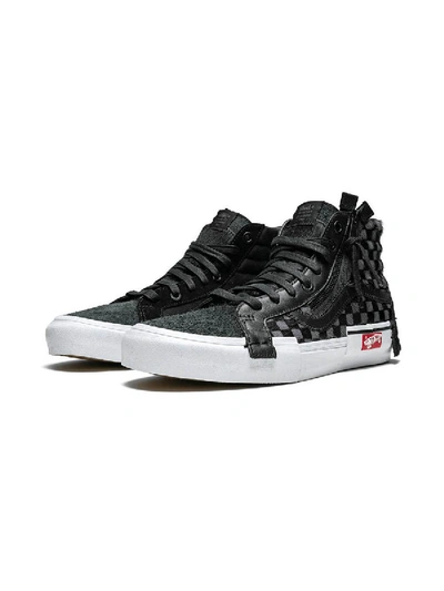 Shop Vans Sk8-hi Cap Sneakers In Black