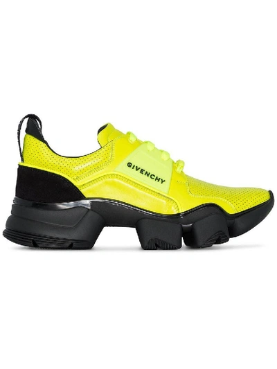 Shop Givenchy Black And Yellow Jaw Sneakers