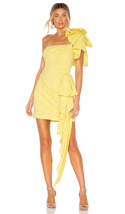 Shop Atoir Guiding Light Dress In Lemon