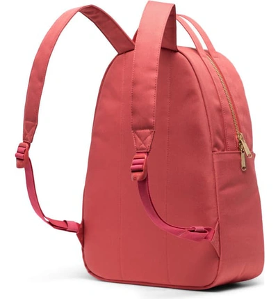 Shop Herschel Supply Co Nova Mid Volume Backpack - Red In Mineral Red