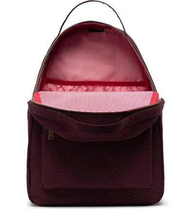 Shop Herschel Supply Co Nova Mid Volume Backpack - Purple In Plum Dot Check