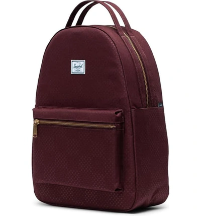 Shop Herschel Supply Co Nova Mid Volume Backpack - Purple In Plum Dot Check