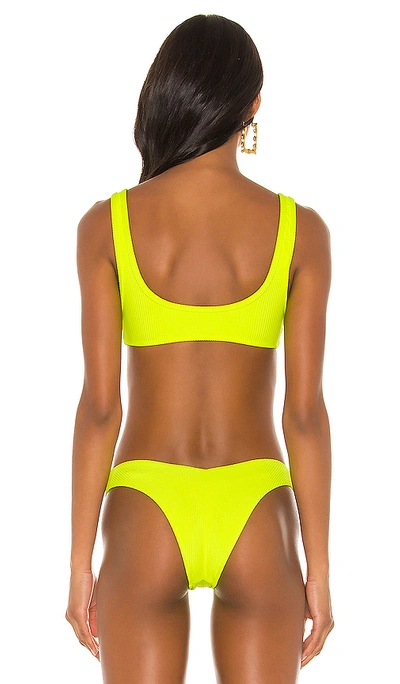 Shop Frankies Bikinis Cole Top In Lemon Drop Yellow