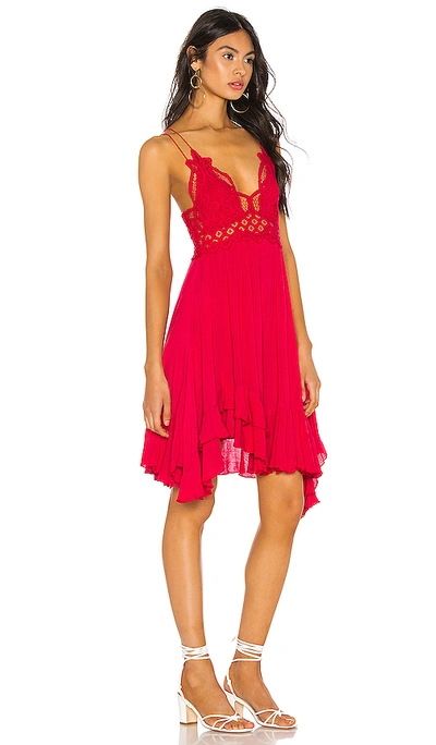 Shop Free People Adella Slip Dress In Bright Red