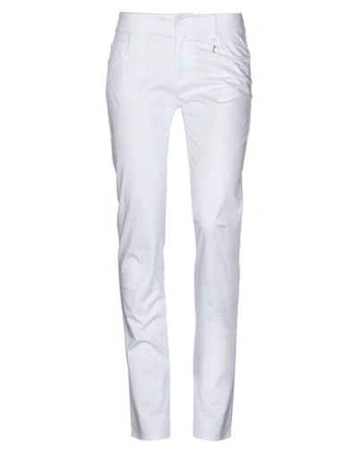 Shop Armani Jeans Woman Pants White Size 32 Cotton, Elastane