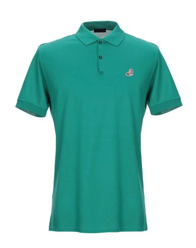 Shop Lanvin Polo Shirt In Green