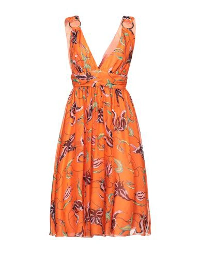 Shop Fausto Puglisi Knee-length Dresses In Orange