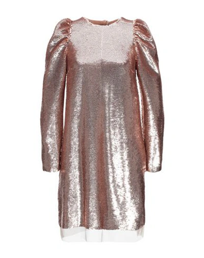 Shop Ulla Johnson Short Dress In Copper