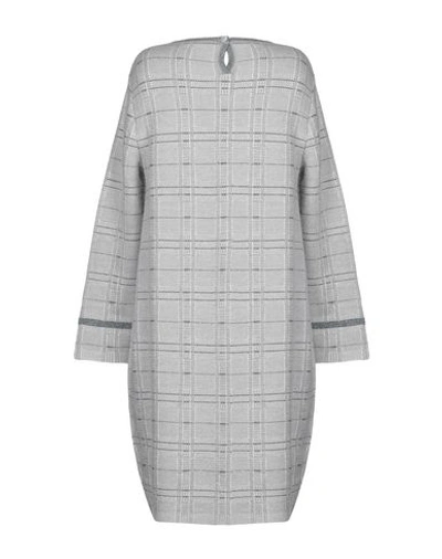 Shop Anneclaire Short Dresses In Light Grey