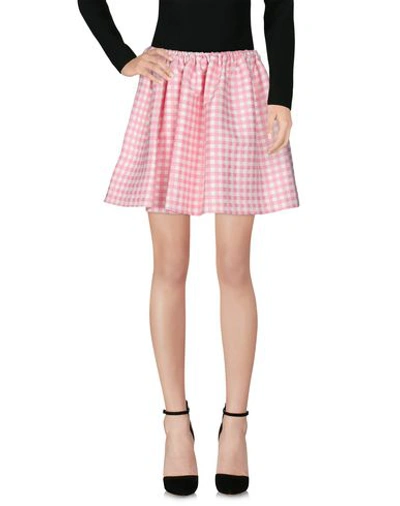 Shop Au Jour Le Jour Midi Skirts In Pink