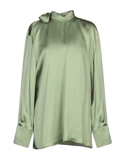 Shop Valentino Blouse In Green