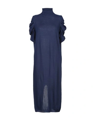 Shop Liviana Conti 3/4 Length Dresses In Blue