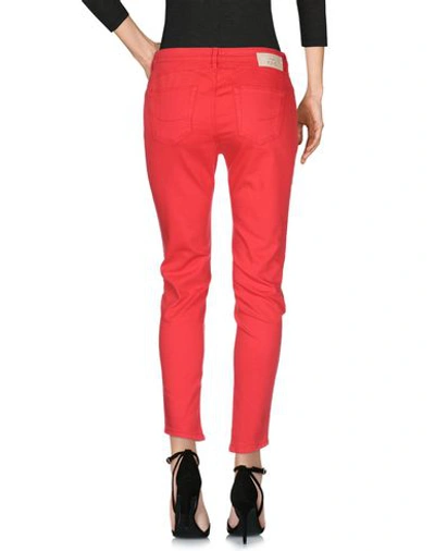 Shop Pinko Denim Pants In Red