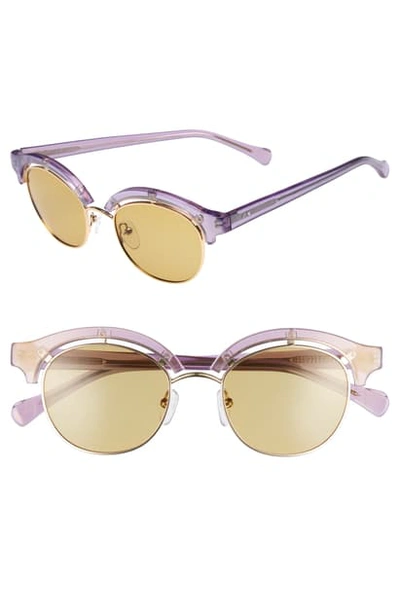 Shop Zac Zac Posen Pomona 48mm Polarized Sunglasses In Mirage/ Gold