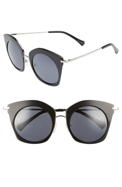 Shop Zac Zac Posen Benita 52mm Polarized Sunglasses In Black Polar