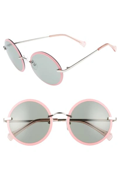 Shop Zac Zac Posen Dido 58mm Sunglasses In Pink/ Green
