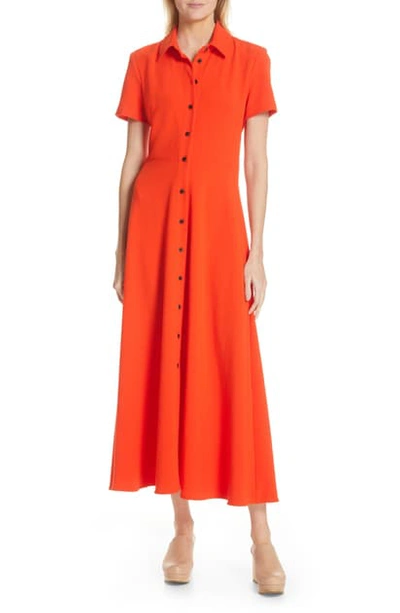 Shop Rachel Comey Axil Midi Dress In Electric Red