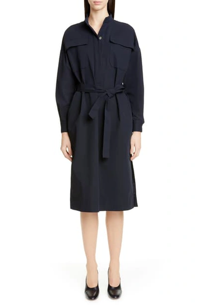 Shop Co Belted Midi Shirtdress In Black