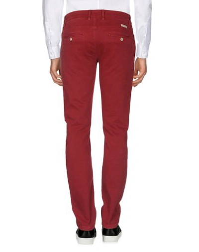 Shop Siviglia Man Pants Red Size 30 Cotton, Elastane