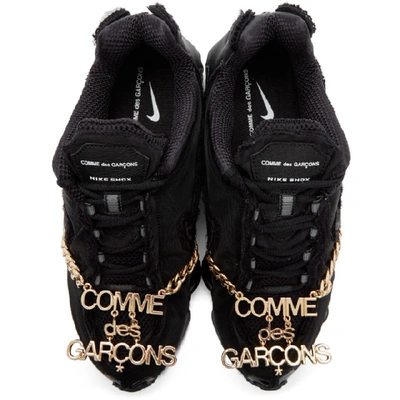 Comme Des Garcons Black Nike Edition Cdg Shox Tl Sneakers