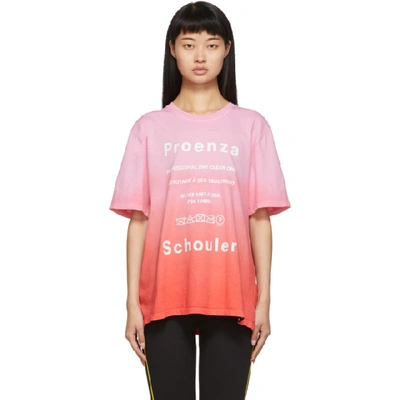 Proenza Schouler Red Care Label T shirt In 21974 Pink ModeSens